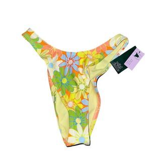 Wild Fable Women's XS Sunflower Floral Cheeky Bikini Bottoms